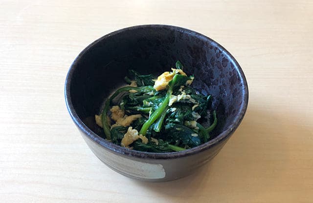 ほうれん草の卵和え